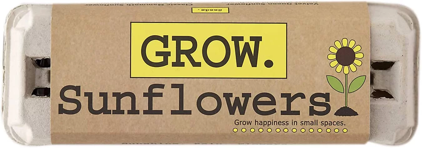 Grow Sunflower Garden Growing Kit! Includes 6 Types of Sunflower Seeds! Start Your Own Sunflower Garden! Grow Happiness in Small Place! Great Activity Garden Kit for Kids and Adults!