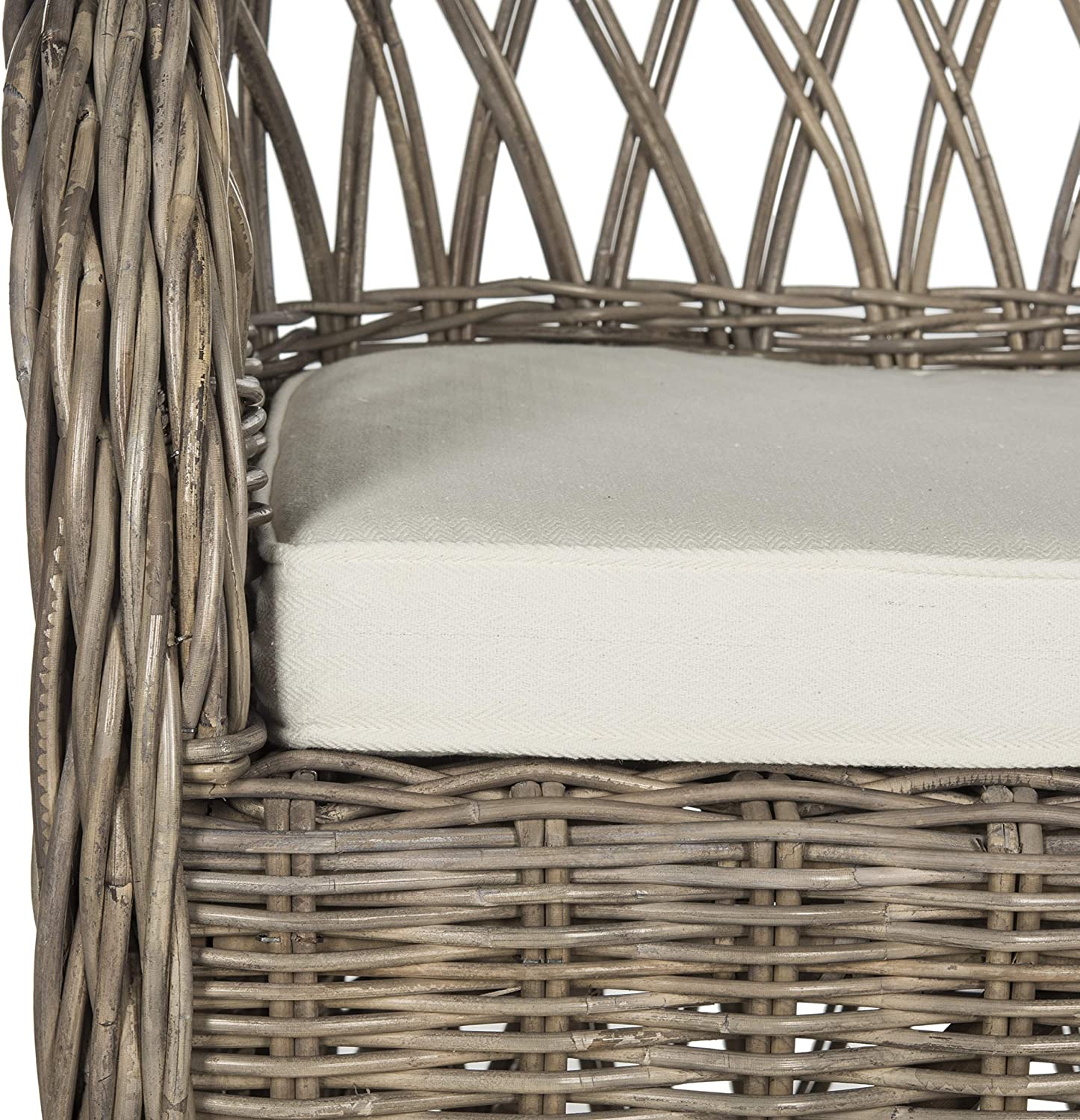 KUANGHENG Home Collection Inez Natural Wicker Club Chair