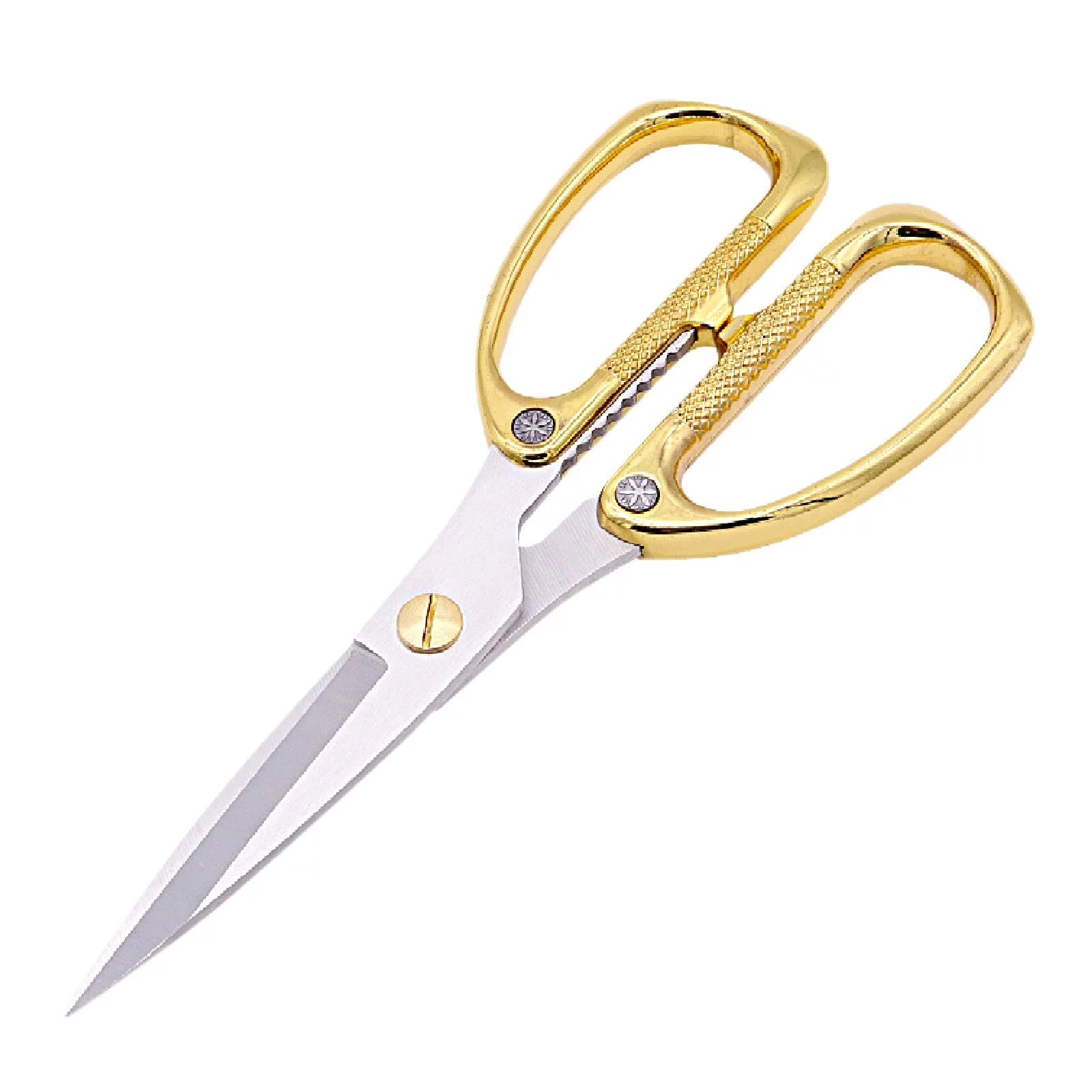 ZiSUGP Gold and Silver Multi Purpose Ribbon Cutting Household Stainless Steel Alloy Clothing Scissors Garden Tools