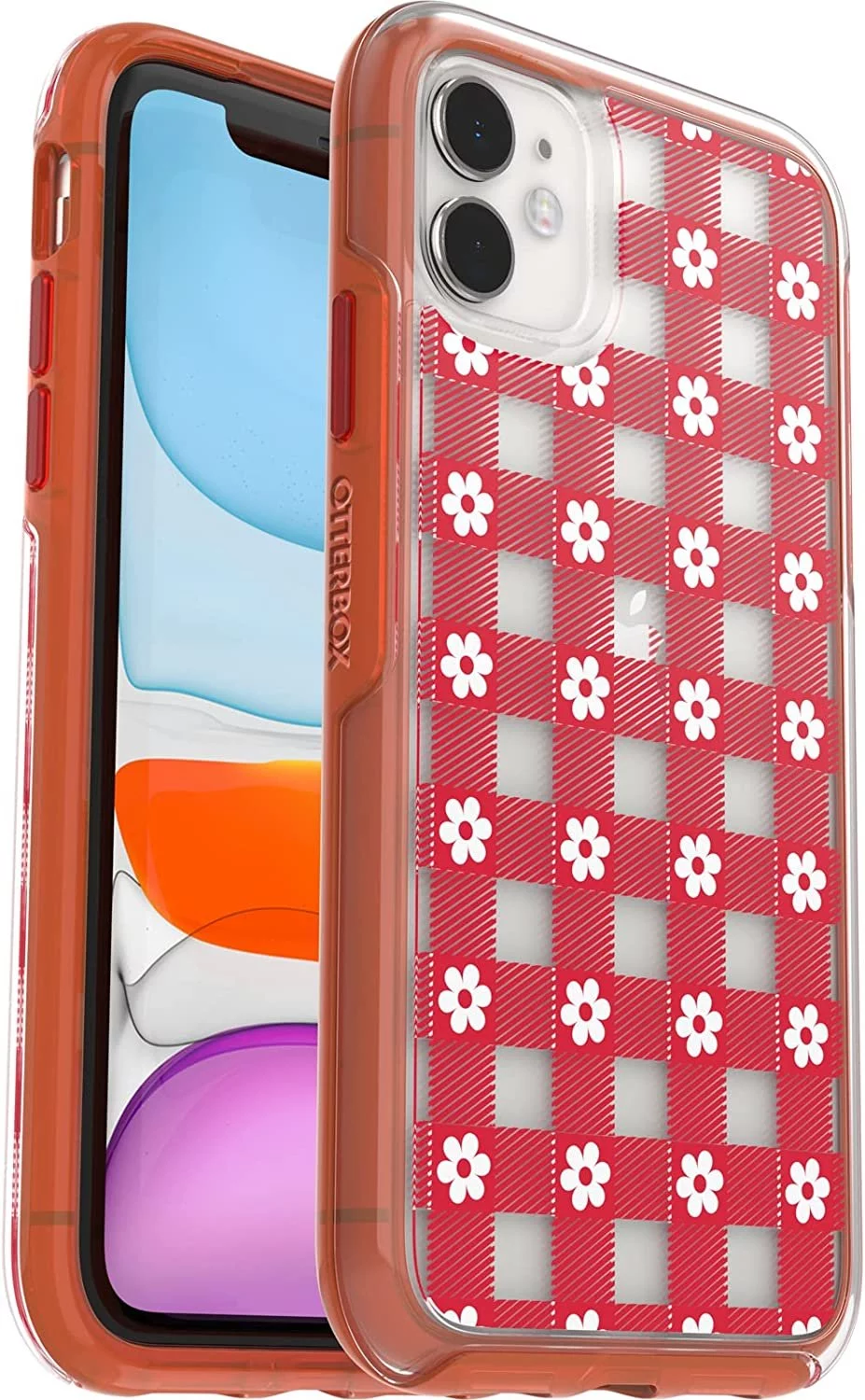 OtterBox iPhone 11 Symmetry Series Case - PICNIC DAISY, ultra-sleek, wireless charging compatible, raised edges protect camera & screen