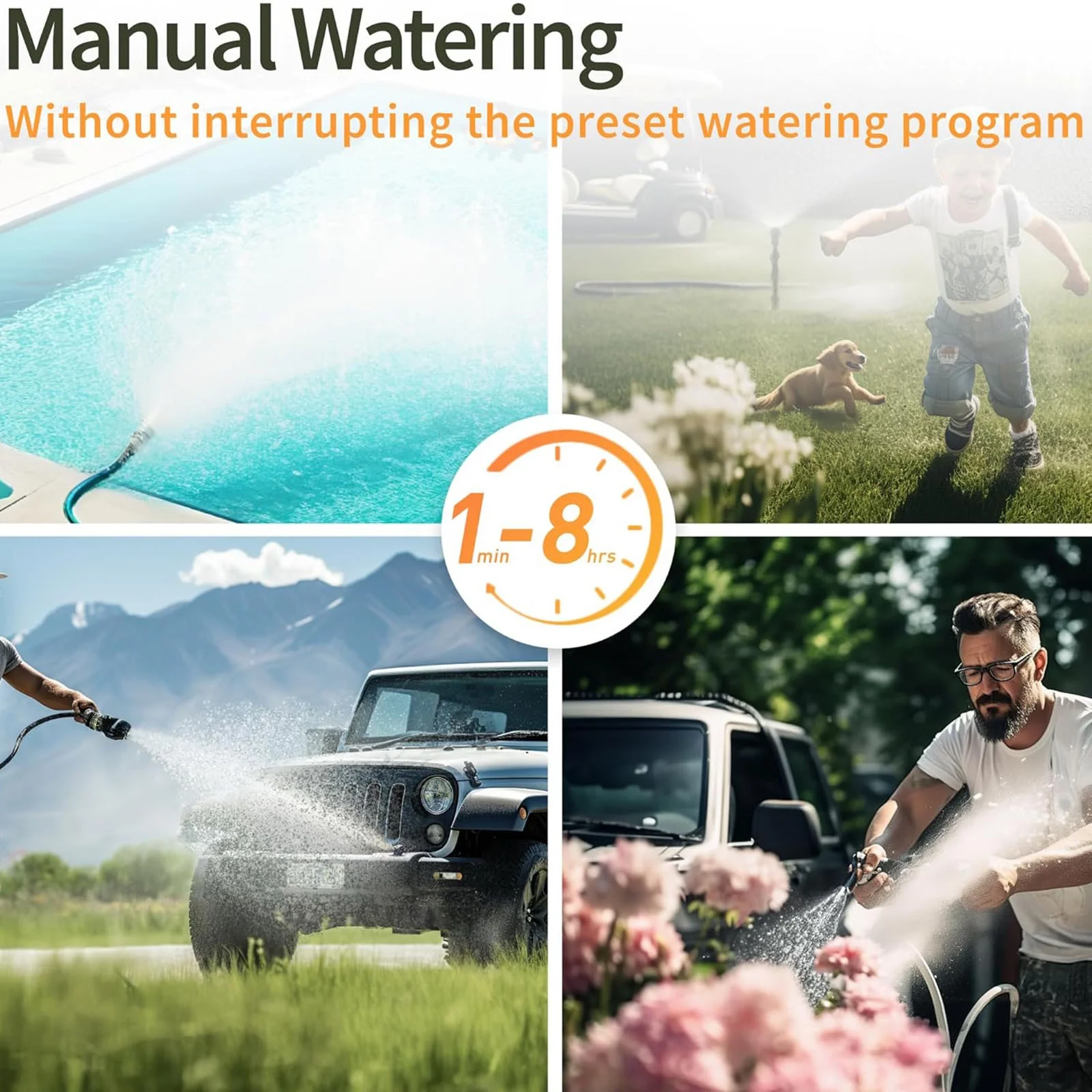 Garden Irrigation Automatic Watering Device Gardening Timer Atomization Micro Spray System Watering Device