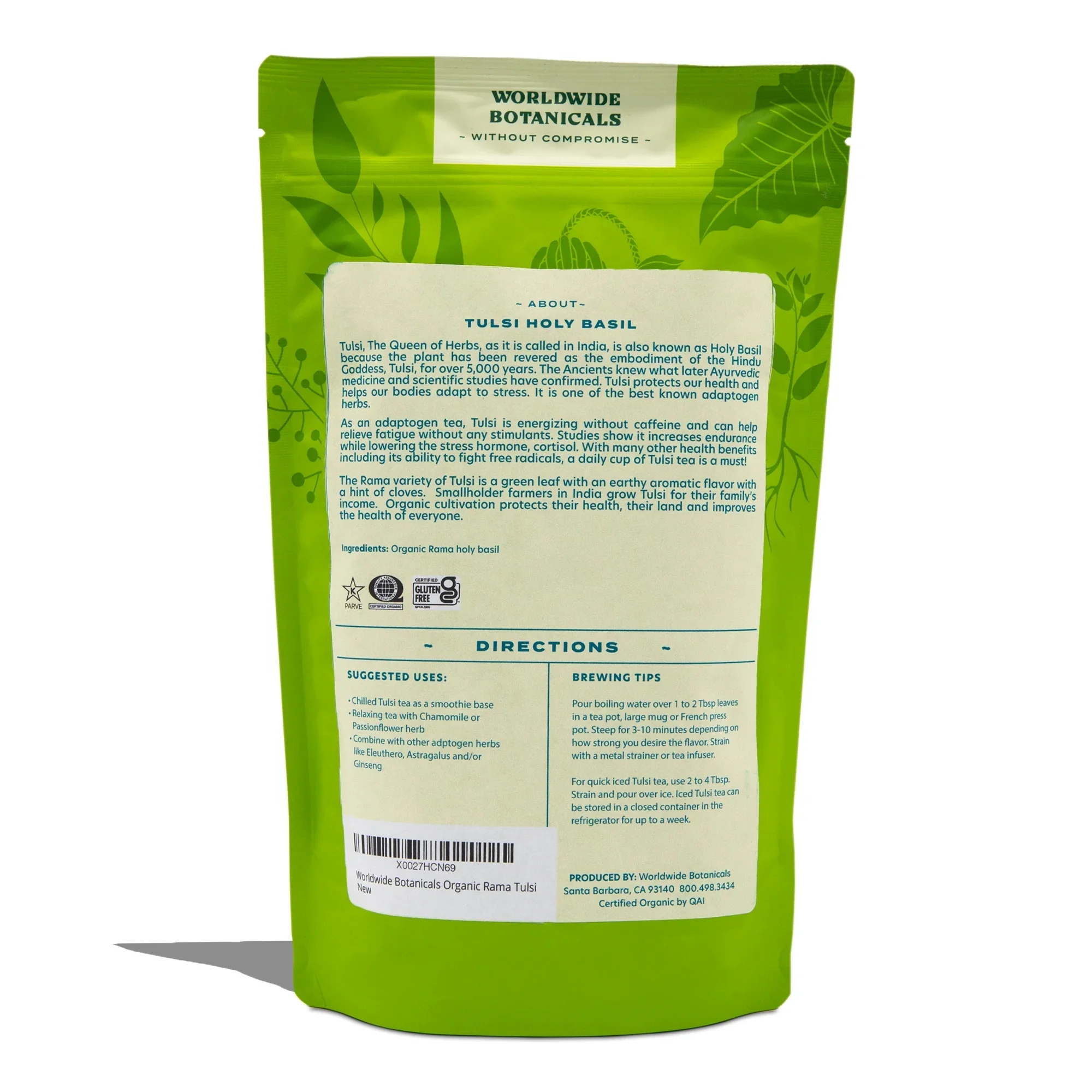 Organic Rama Tulsi Loose Leaf Tea