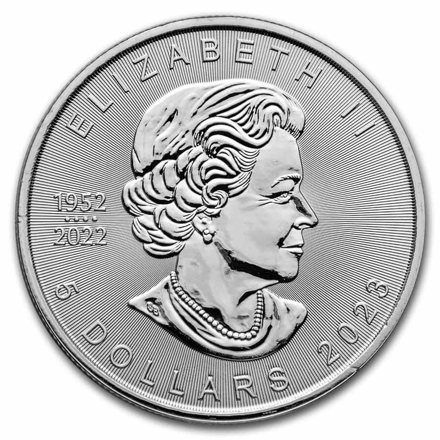 2023 Canada $5 1 oz Silver Treasured Silver Maple Leaf