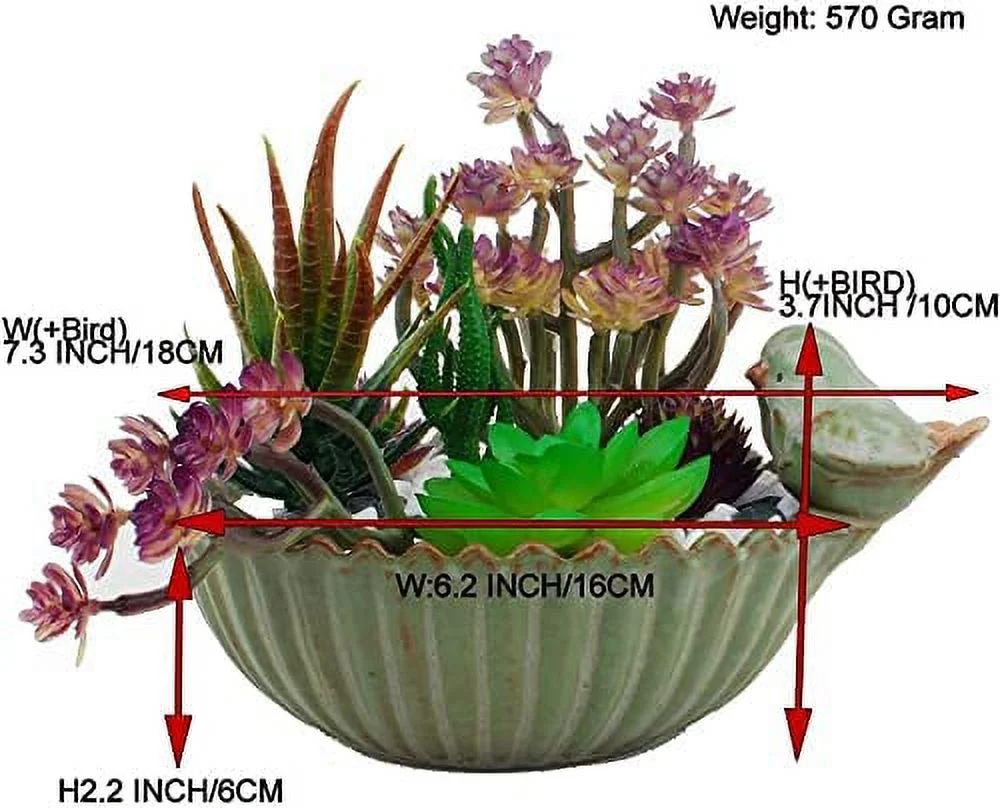 NAMZI Special Design Fun Garden Flower Planter Succulent Pot Planter (Bird)