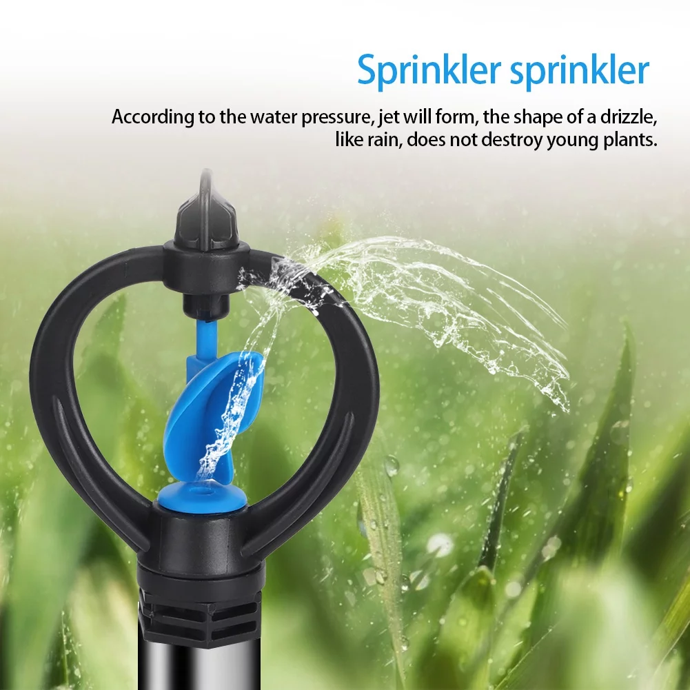 Uadme 5Pcs Lawn sprinklers Garden lawn plastic impeller sprinklers Garden sprinkler watering nozzles Irrigation tools