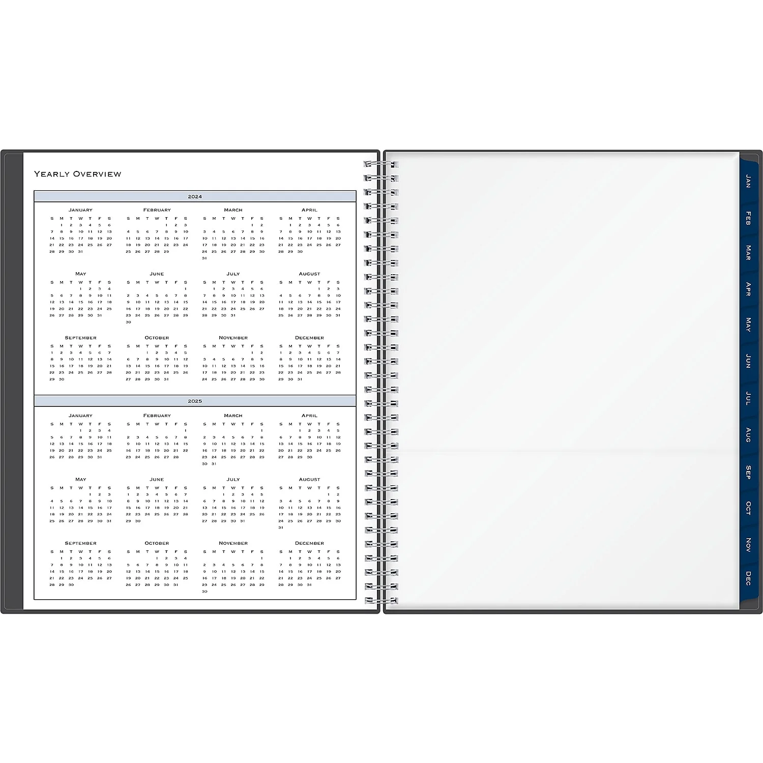 2024 Appt Weekly Monthly Planner, 8.5x11, Blue Sky, Passages