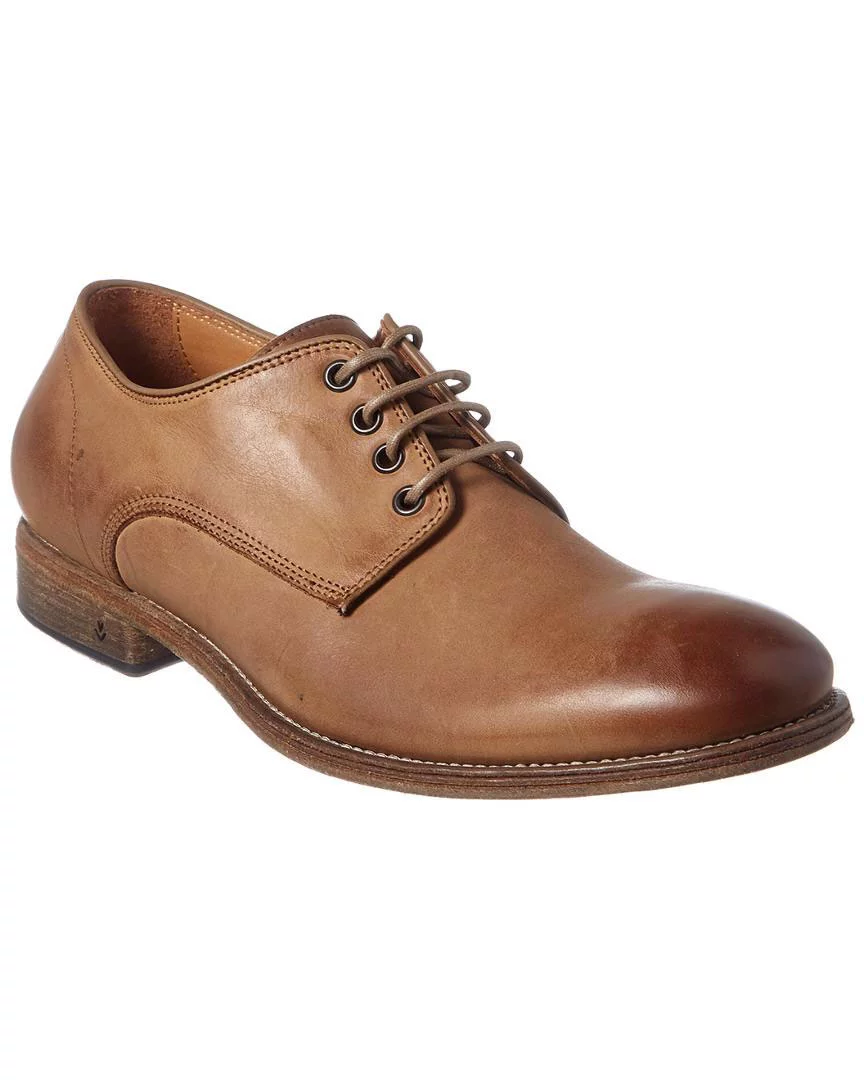 JOHN VARVATOS Men's Stanton Laceless Derby, Wood Brown, 10