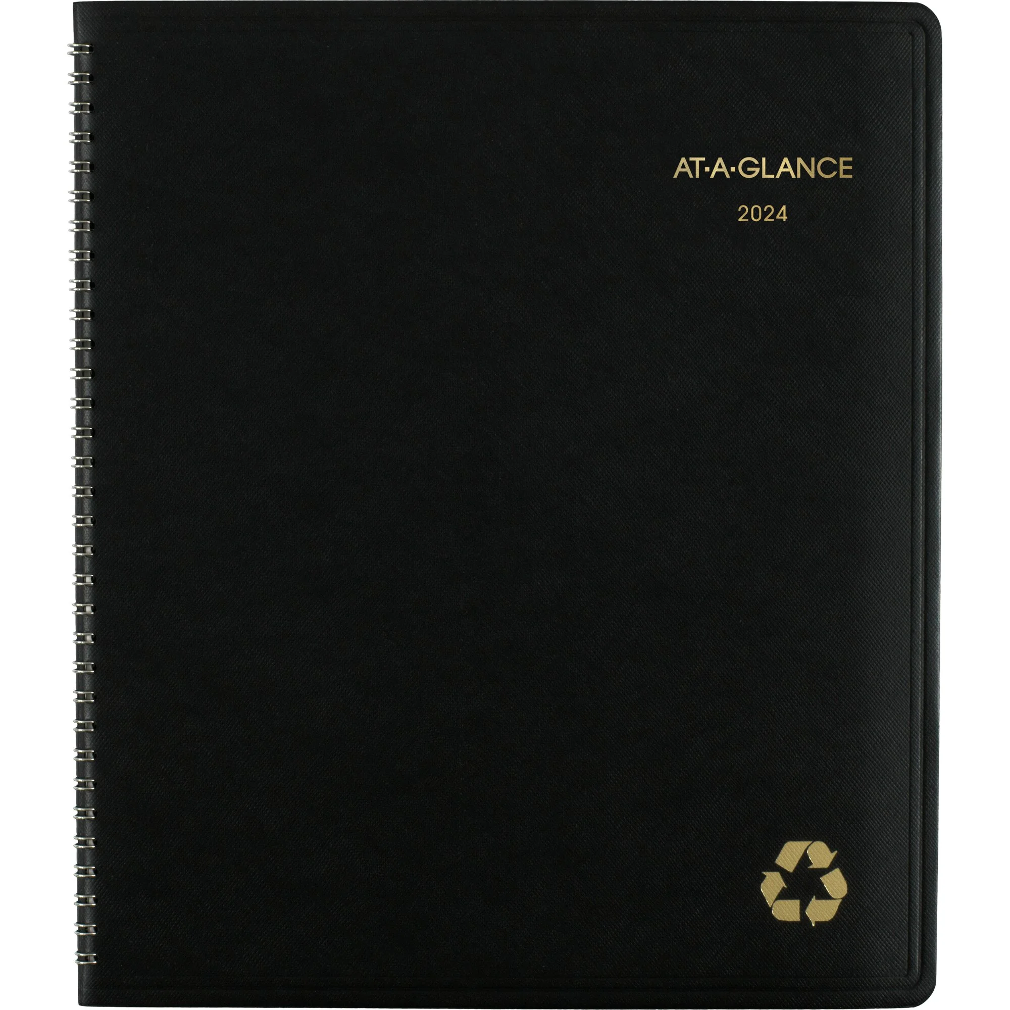 AT-A-GLANCE Recycled 2024 Monthly Planner Black Large 9 x 11 - Monthly Planners