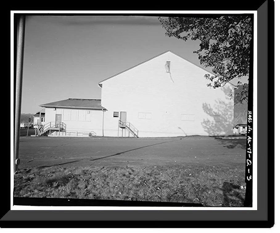 Historic Framed Print, Kodiak Naval Operating Base, Gymnasium, U.S. Coast Guard Station, Kodiak, Kodiak Island Borough, AK - 3, 17-7/8