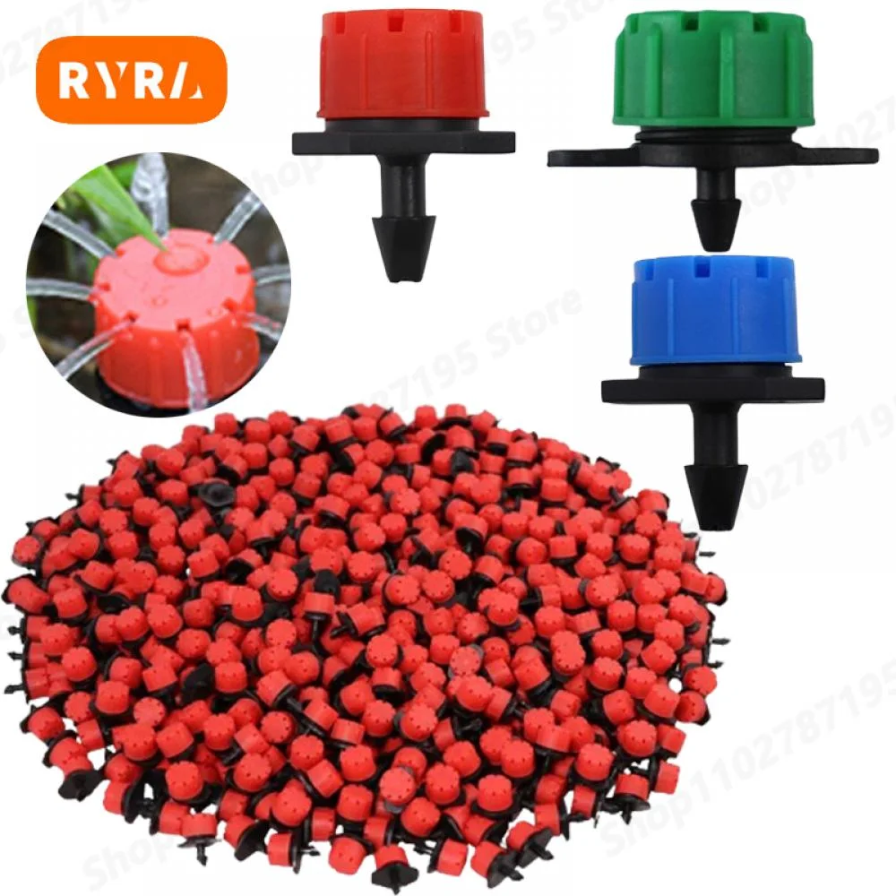 10-100Pcs 4/7 Hose Garden Irrigation Micro Flow Dripper Garden Watering Tool Adjustable Lawn Greenhouse Drip Irrigation Gadgets