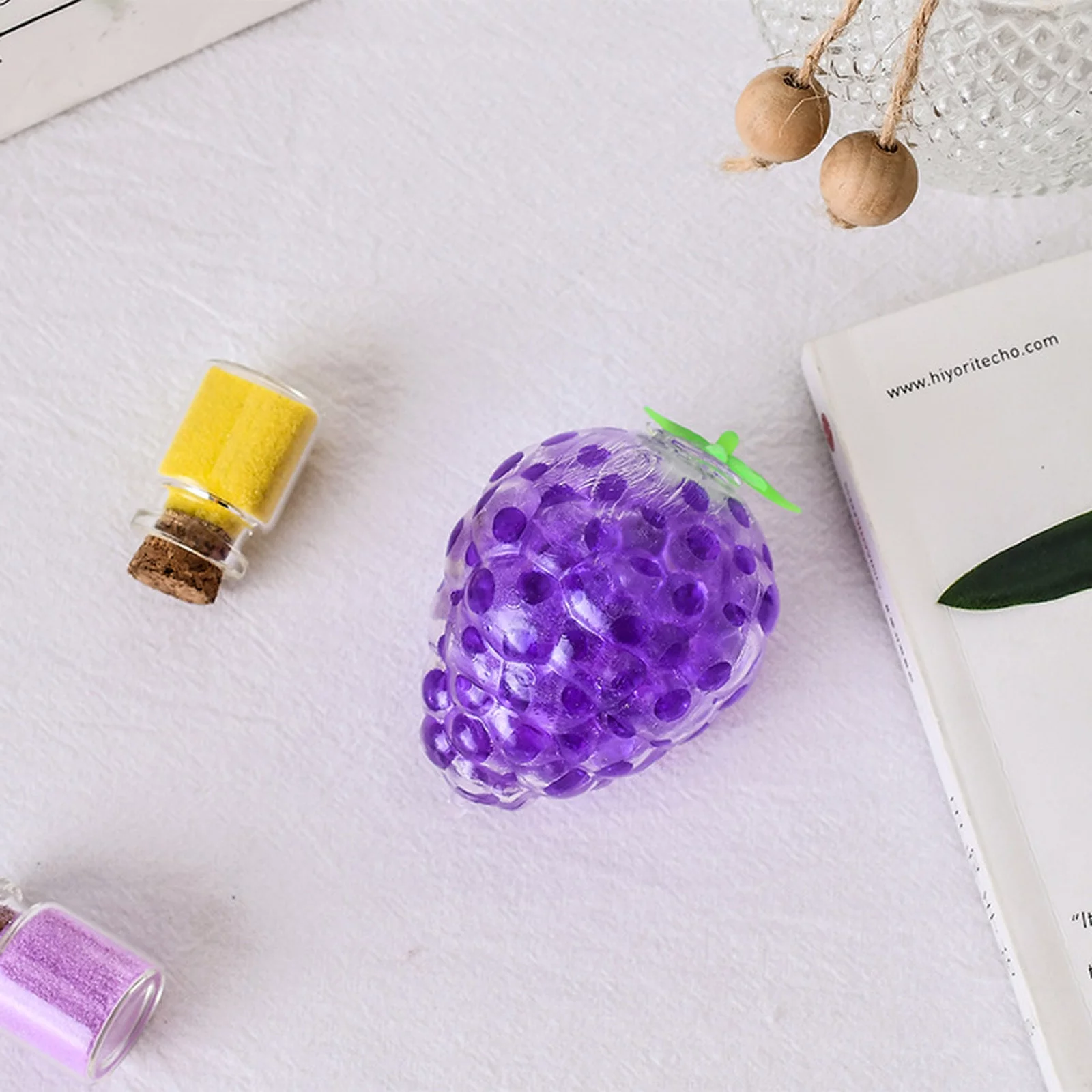 YHAIOGS Funny Dog Toys Rainbow Stress Ball, Toys with Colored DNA Beads, Adult Stress Relief Ball 50ml