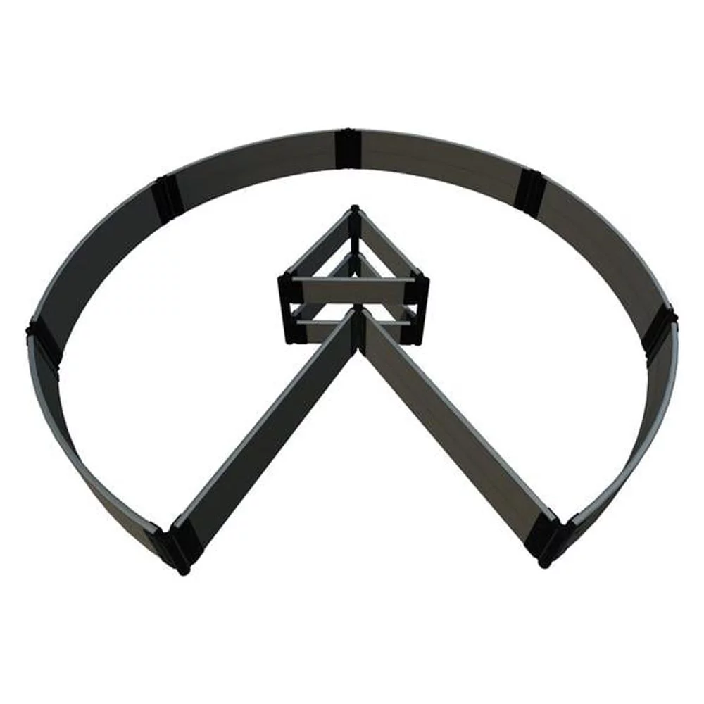 Frame It All Tool-Free Classic Sienna 2-Level Circle Keyhole Garden - 2