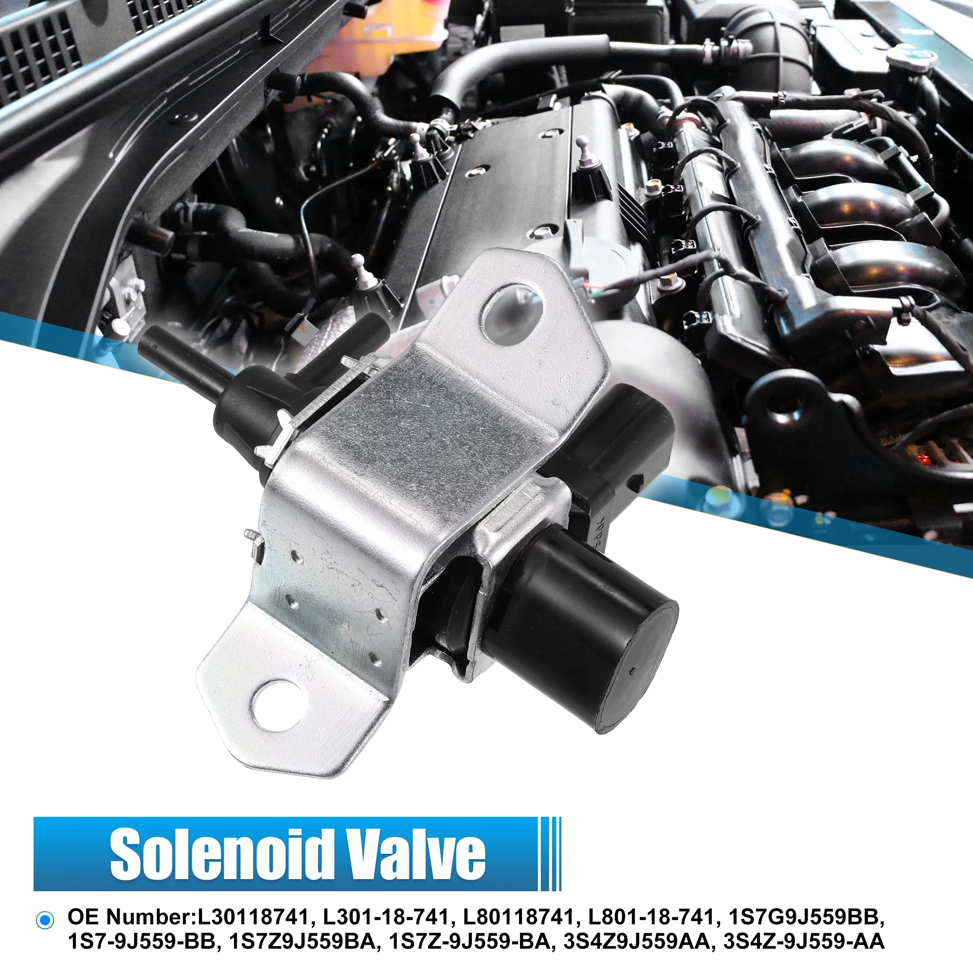 Unique Bargains 1S7Z9J559BA Turbocharger Bypass Solenoid Valve for Ford Escape 2.3L Engine 2005-2008 L301-18-741