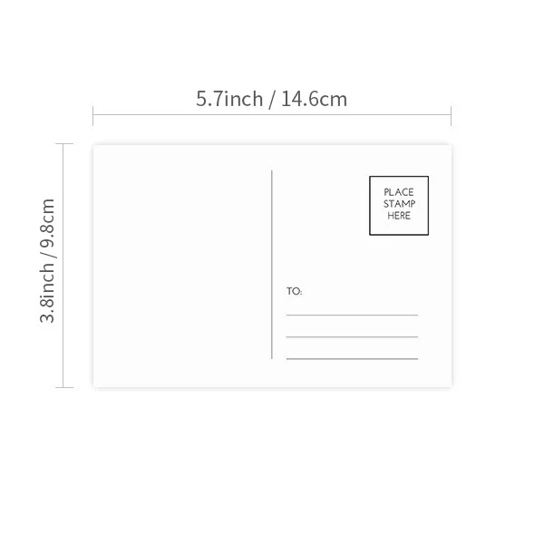 Saplings Cute Small TV Happy Original Postcard Set Birthday Mailing Thanks Greeting Card