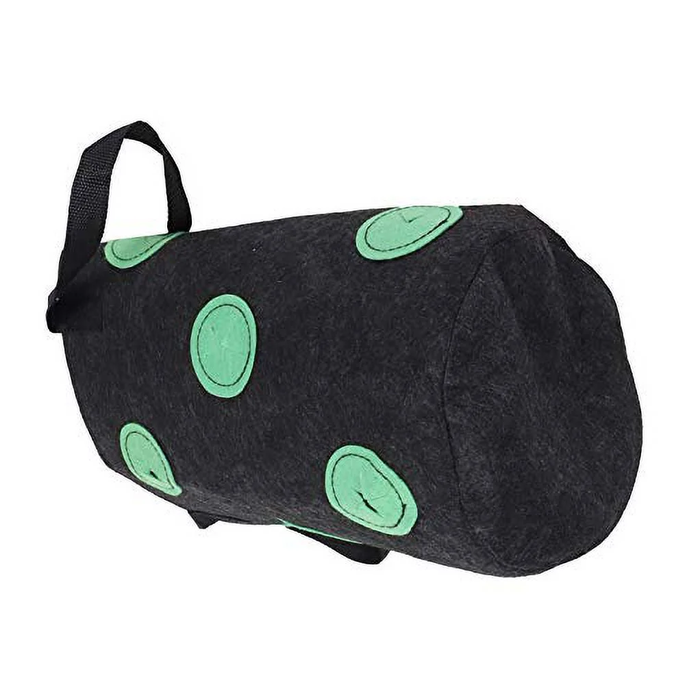 Donfafecuer Strawberry Planter,Plant Grow Bags,Garden Bags,3 Gallon 12 Holes Hanging Garden Bags to Grow Vegetables Planters for Outdoor Plants,Herbs, Flowers(Black)