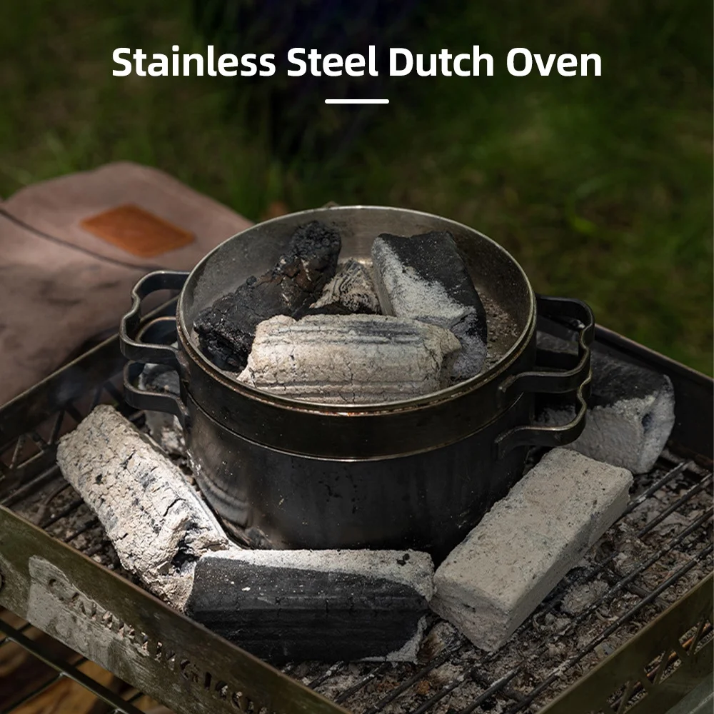 hanging oven,Stew Pot Thicken Pot Stew Pot Stainless Steel Dutch Cookware Stainless Pot Thicken Pan Dutch Pot Stew Huiop Dutch Oven Mewmewcat Qisuo