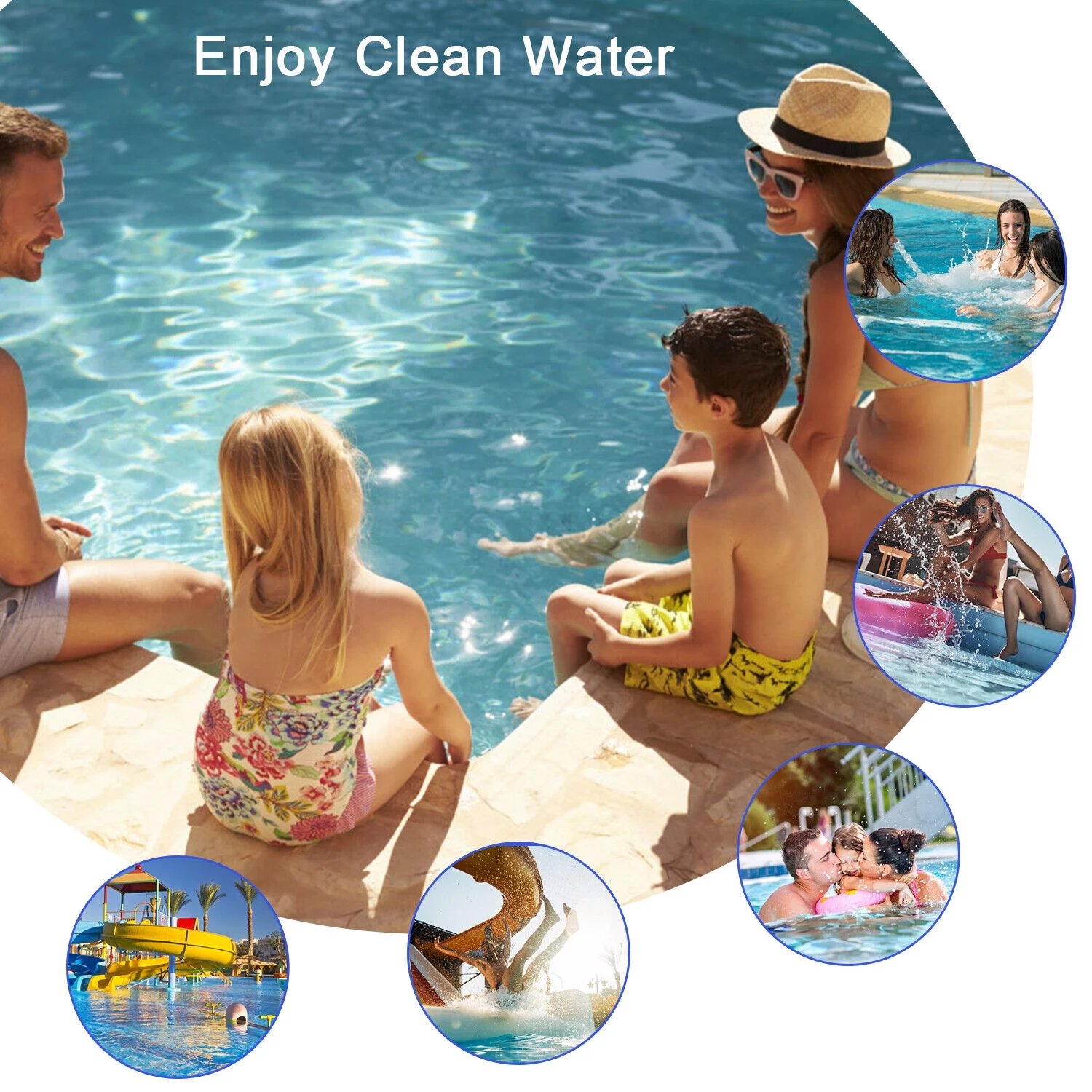 Garden Swimming Pool Cleaning Net Leaf Skimmer Rake Fine Mesh Hot Tub Spa Pond