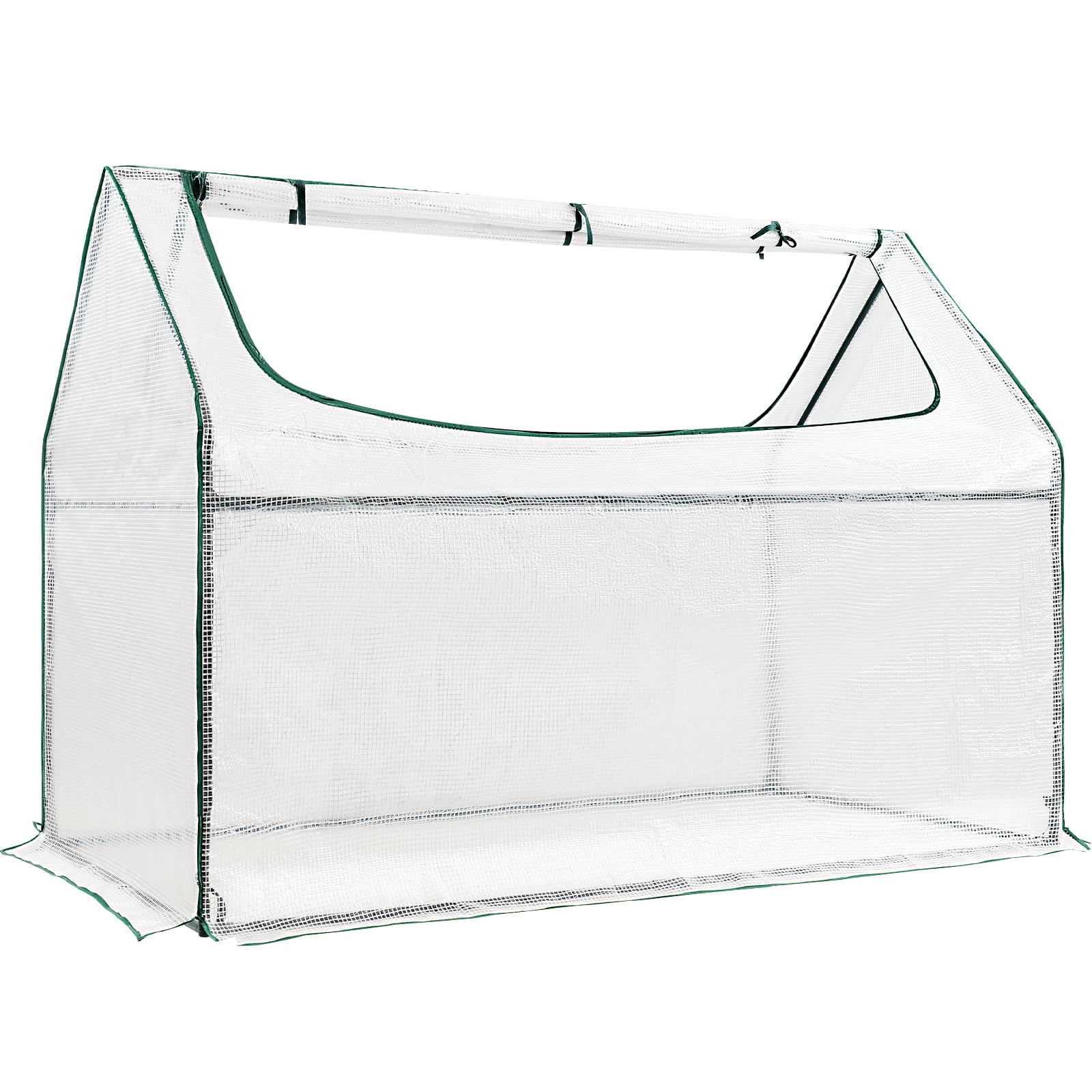 Land Guard 8x4x2ft Greenhouse for Rectangle，Elevated Bottom, Roll-up Zippered Window Waterproof UV-Resistant Hot House for Indoor Outdoor Garden