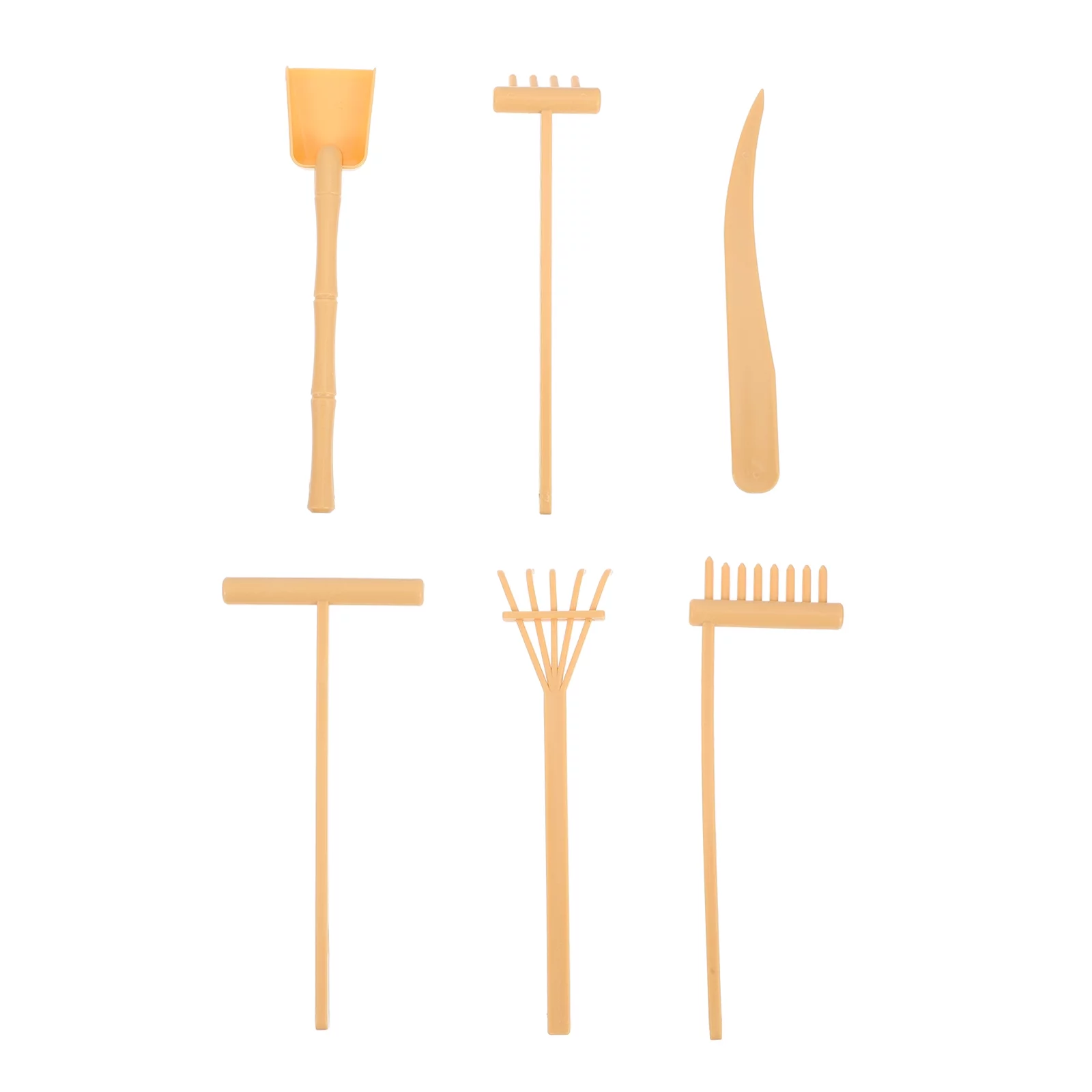 OUNONA Zen Garden Sand Rake Mini Tools Adornments Toys Rakes Push Accessories Crafts Creative Set Kit