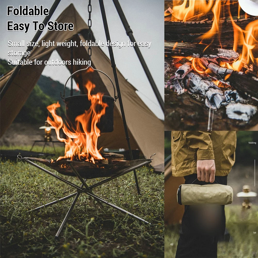 Fire Pit,Outdoors Heat-resistant Campfire With Carry Outdoors Heat-resistant Campfire Bbq Campfire Bbq Picnic Stainless Steel Fire Pit Carry Outdoors Heat-resistant Mesh With Carry Twirltide