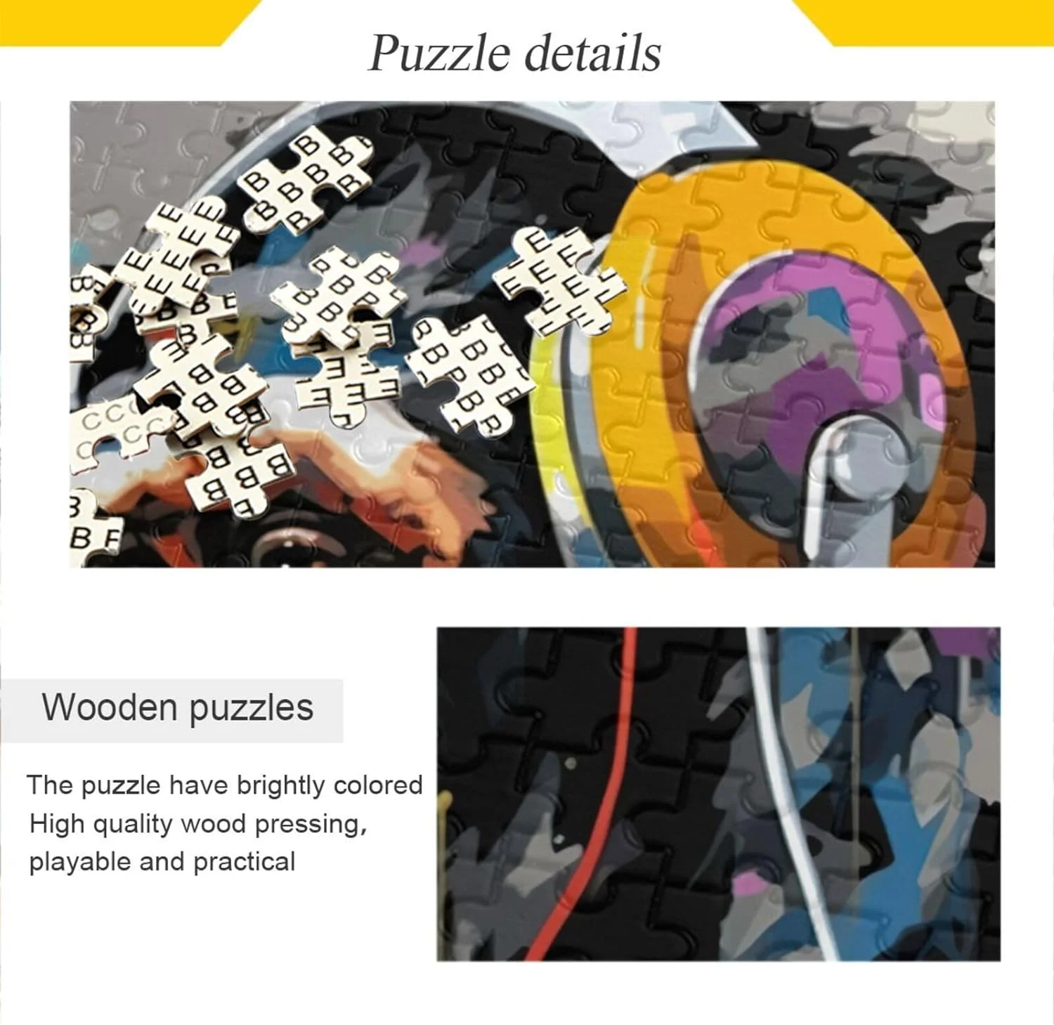 Coolnut Jigsaw Puzzles 500 Pieces for Adults, Monkey Kid's Teens Entertainment Wooden Puzzles Toys Challenge Games Home Decor