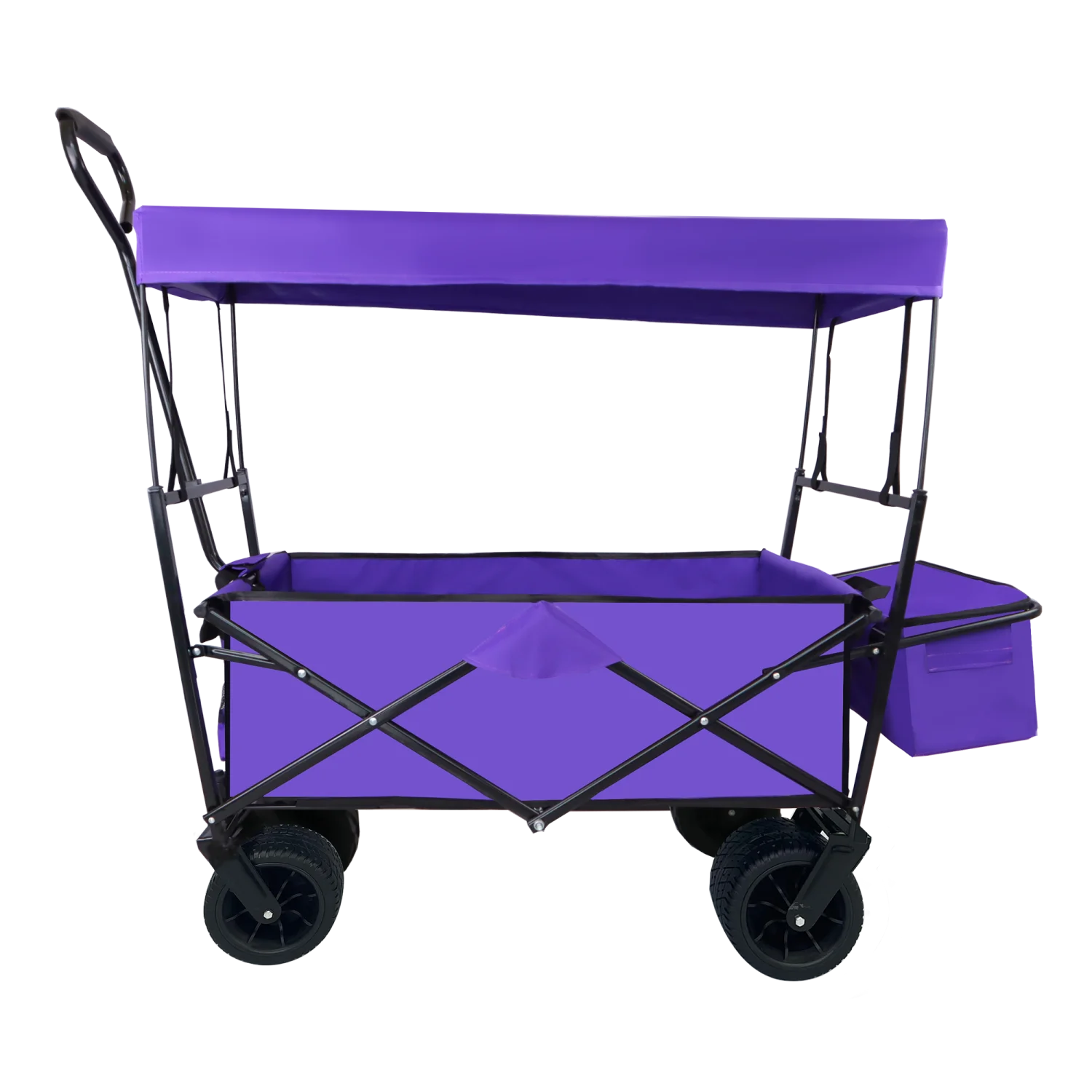 Folding Utility Kids Wagon - Portable  Durable Beach Trolley Cart for Outdoor Garden  Park  and Camping Use
