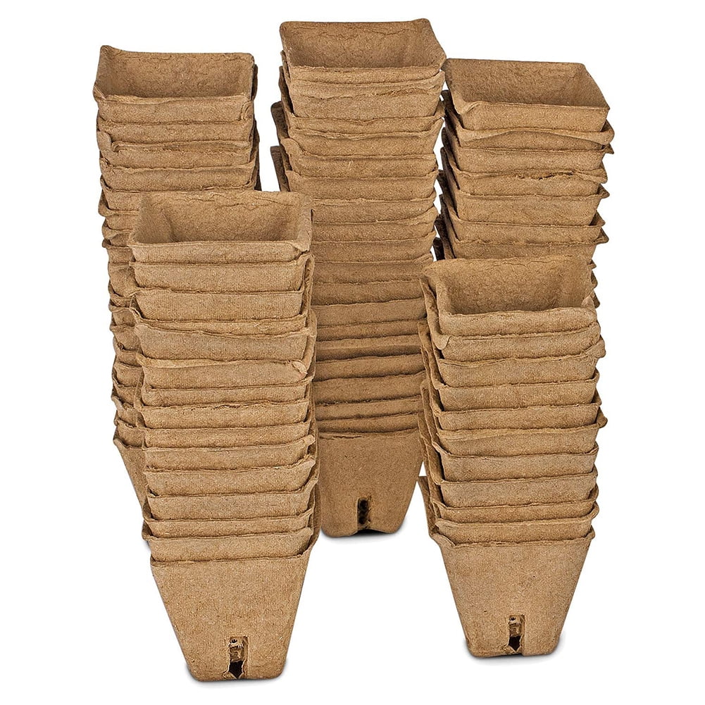 Seed Starter Peat Pots Kit for Garden Seedling Tray Eco Friendly Organic Germination Seedling Trays Biodegradable Peat Pots Plant