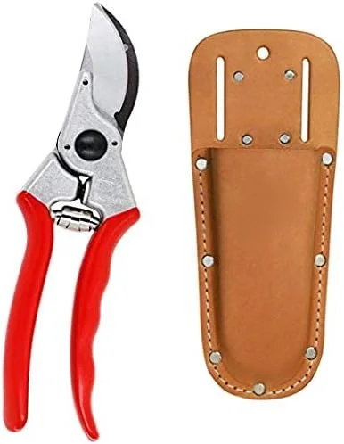 2 Bypass Pruner and Leather Holster (Bundle, 2 Items)