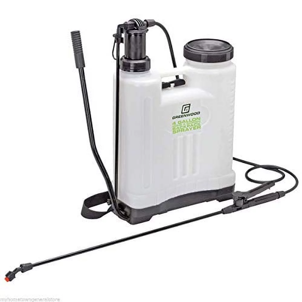 Greenwood 4 Gallon Backpack Sprayer with 4 Nozzles for Different Applications