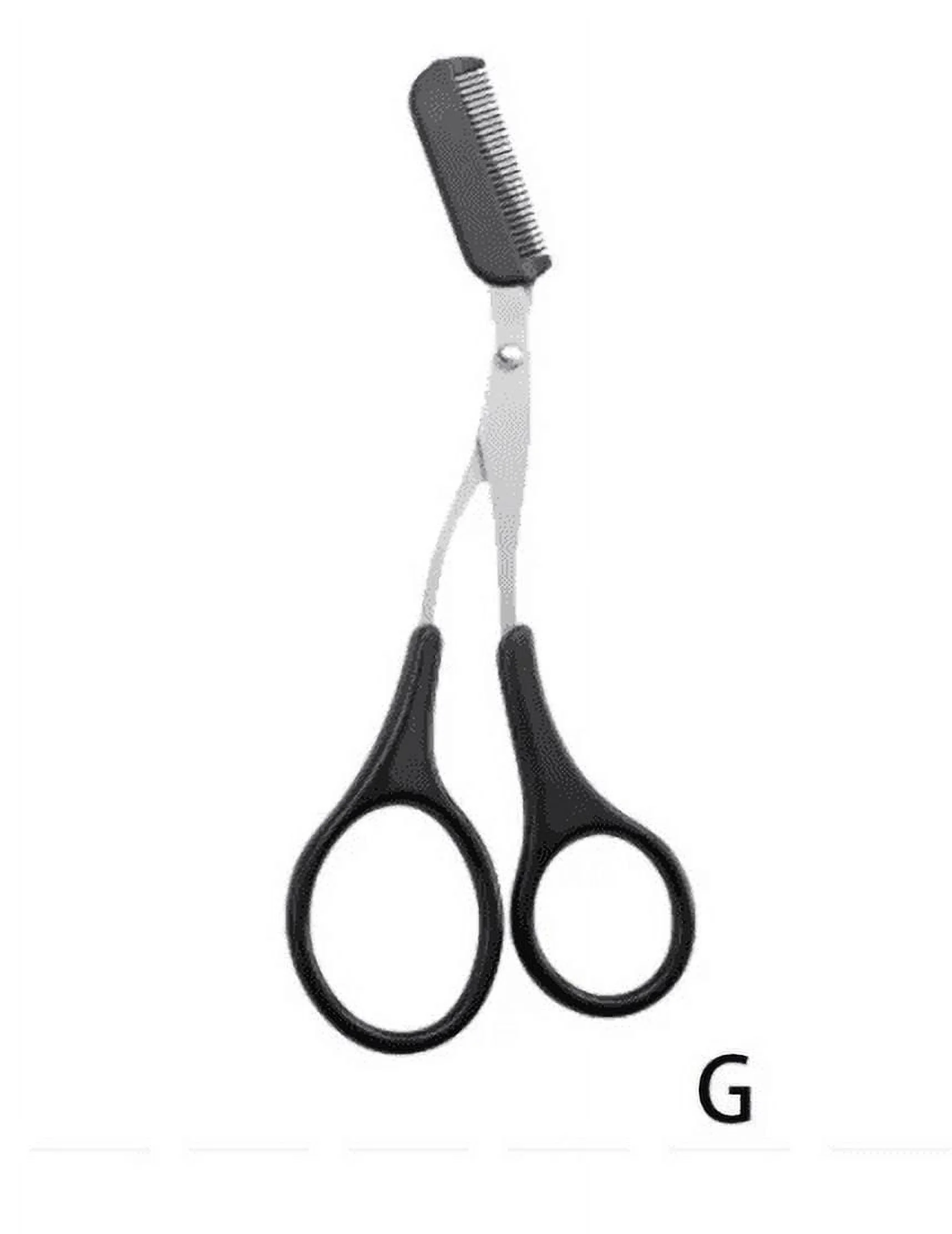 1pcs Women's Fashion Steel With Comb Eyebrow Trimmer Trimming Eyebrow Scissors Eyebrow