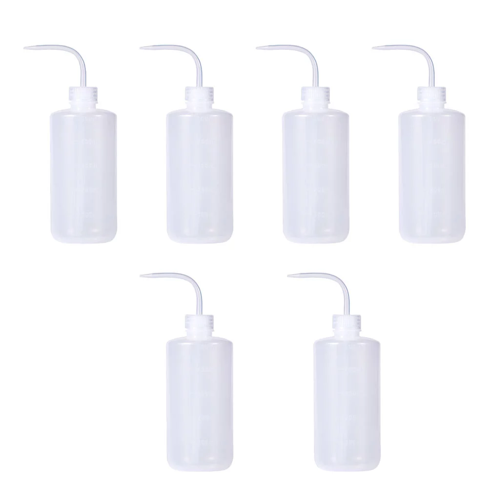 Guichaokj 6pcs 250ML 500ML Plastic Watering Bottle Succulent Squeeze Bottle Gardening Tool