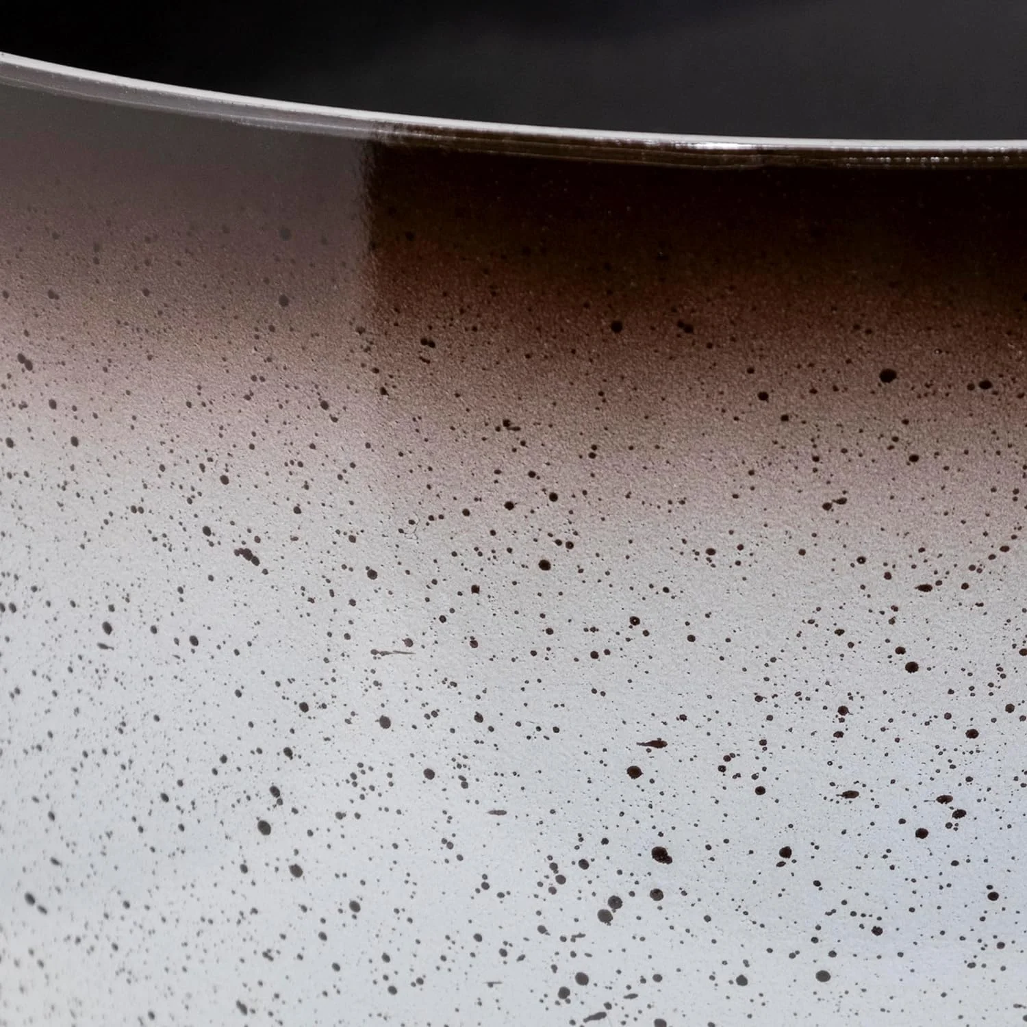 Large Egg Shaped Planter - Modern Indoor & Outdoor Decorative Flower Pot/Box (12 Inch, Brown to White w/Specs)