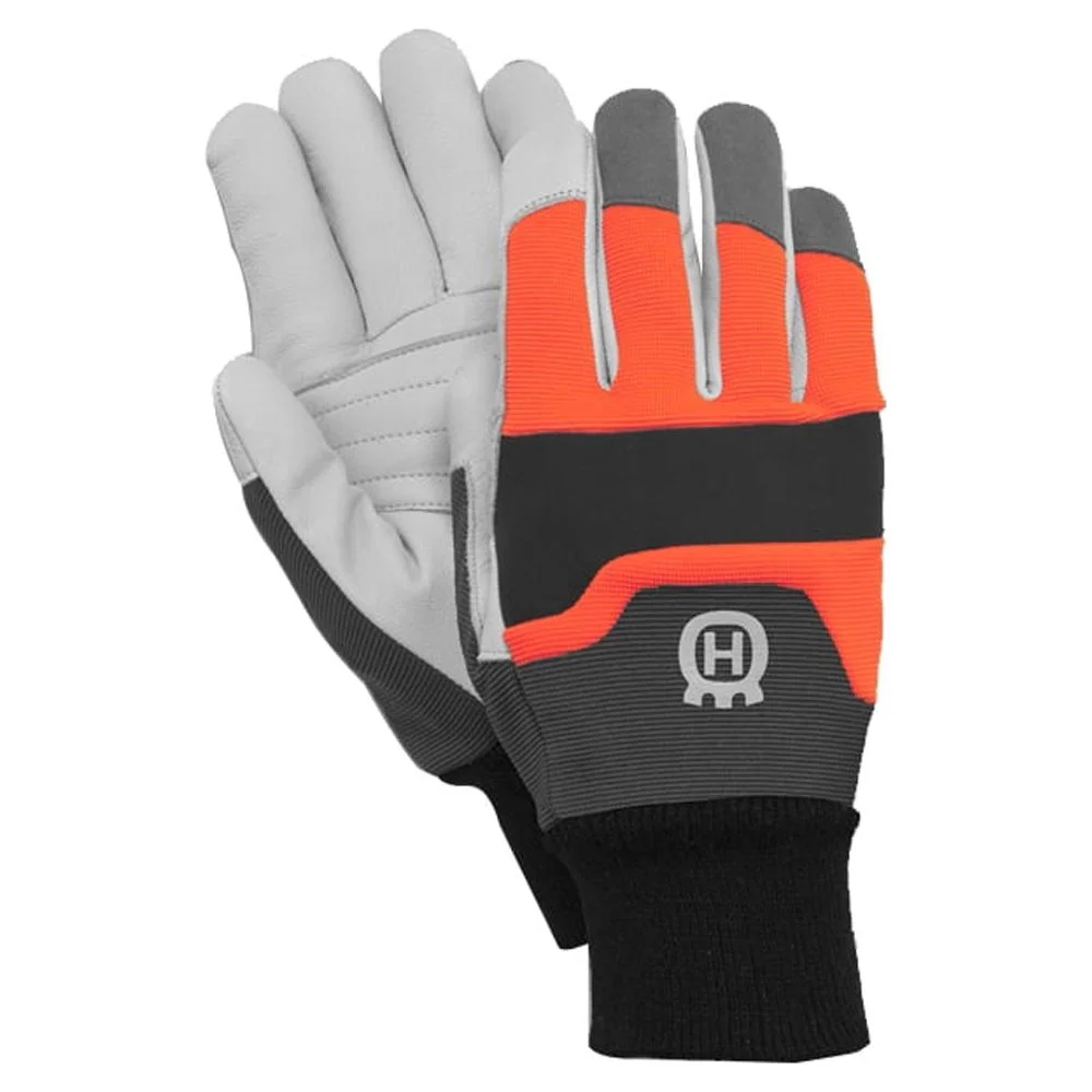 Husqvarna 596280512 High Visibility Chainsaw Glove Cut Resistant Protection Size