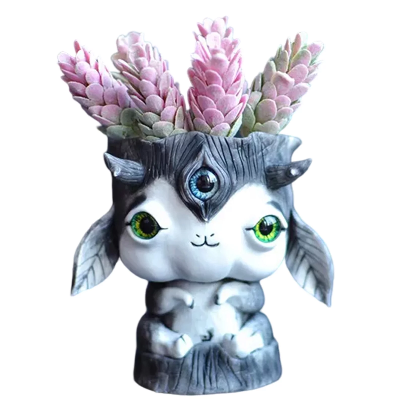 ZPSHYD Resin Plant Pot Resin Plant Pot, Unique Flower Pot with Good Drainage Design for Gift Gardening