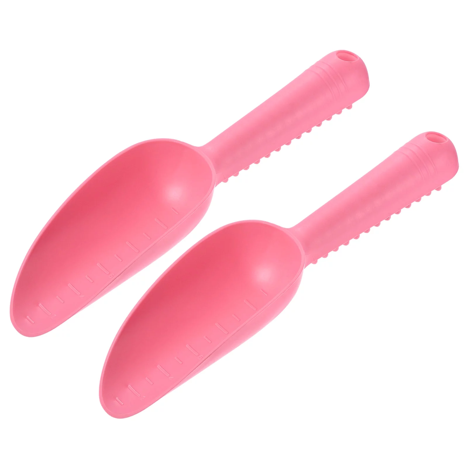 Uxcell 10'' Gardening Shovel Spoons Soil Scoops Transplanting Tools, Pink 2 Pack