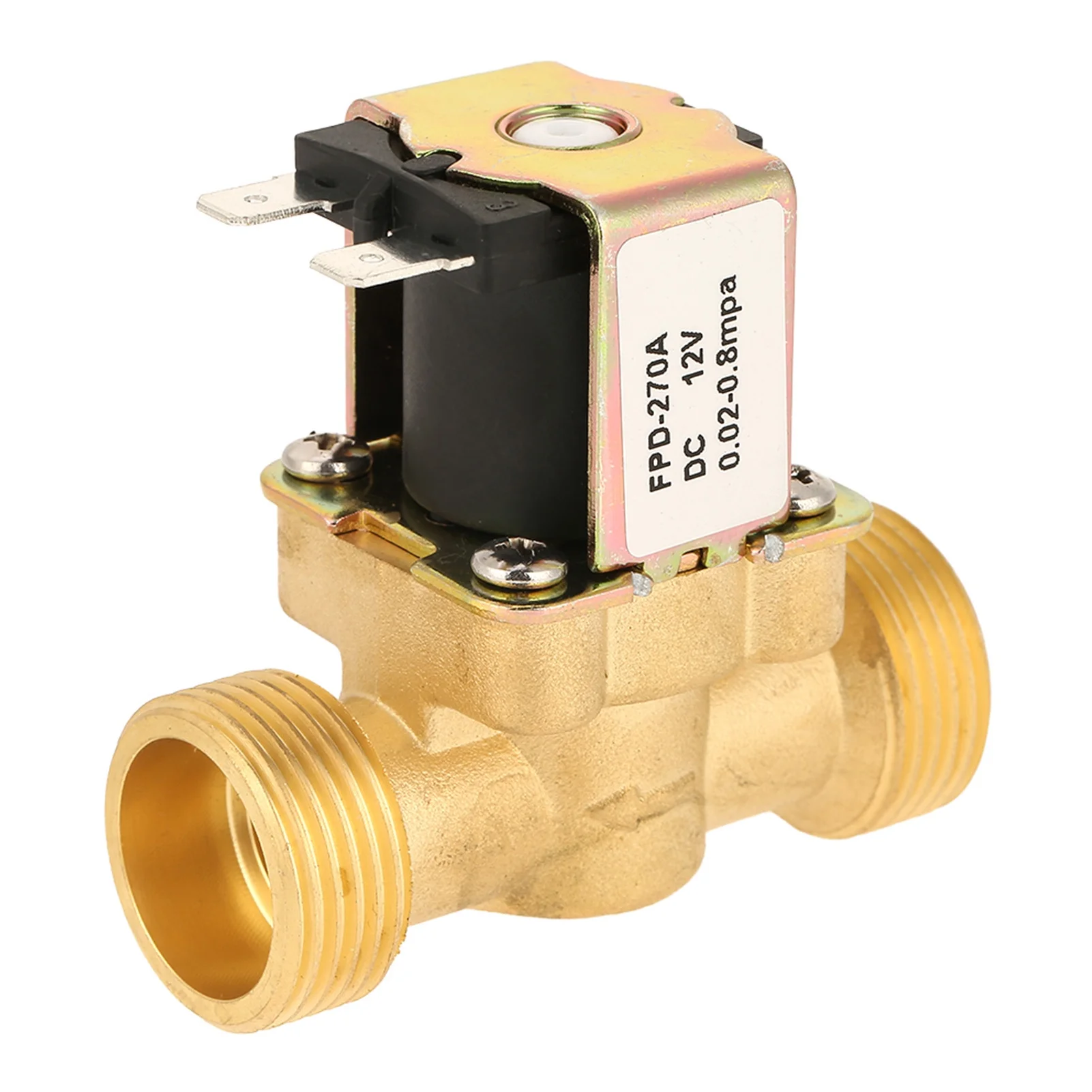 DC 12V G3/4 Normally Closed Brass Electric Solenoid Valve for Water Air Gas Fuels