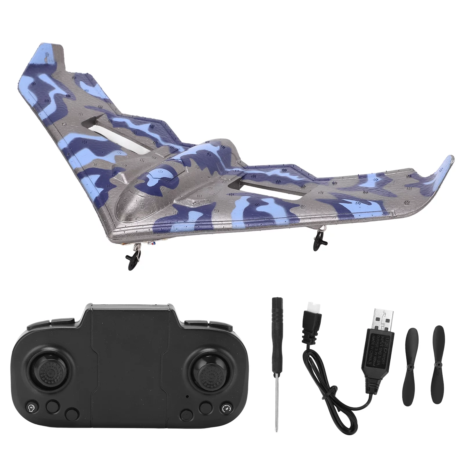 RC Airplane, RC Airplane Glider TY8 Fixed Triangular Wing 2.4GHz Remote Control Aircraft EPP Foam for Teenagers Beginners