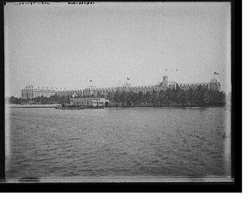 Historic Framed Print, [Royal Poinciana from wharf, Palm Beach, Fla.], 17-7/8
