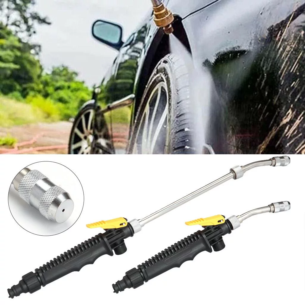 Spencer 2 In 1 High Pressure Power Washer Spray Nozzle Water Hose Clean Wand Attachment Garden Hose for Car Window Glass Cleaning Tool 