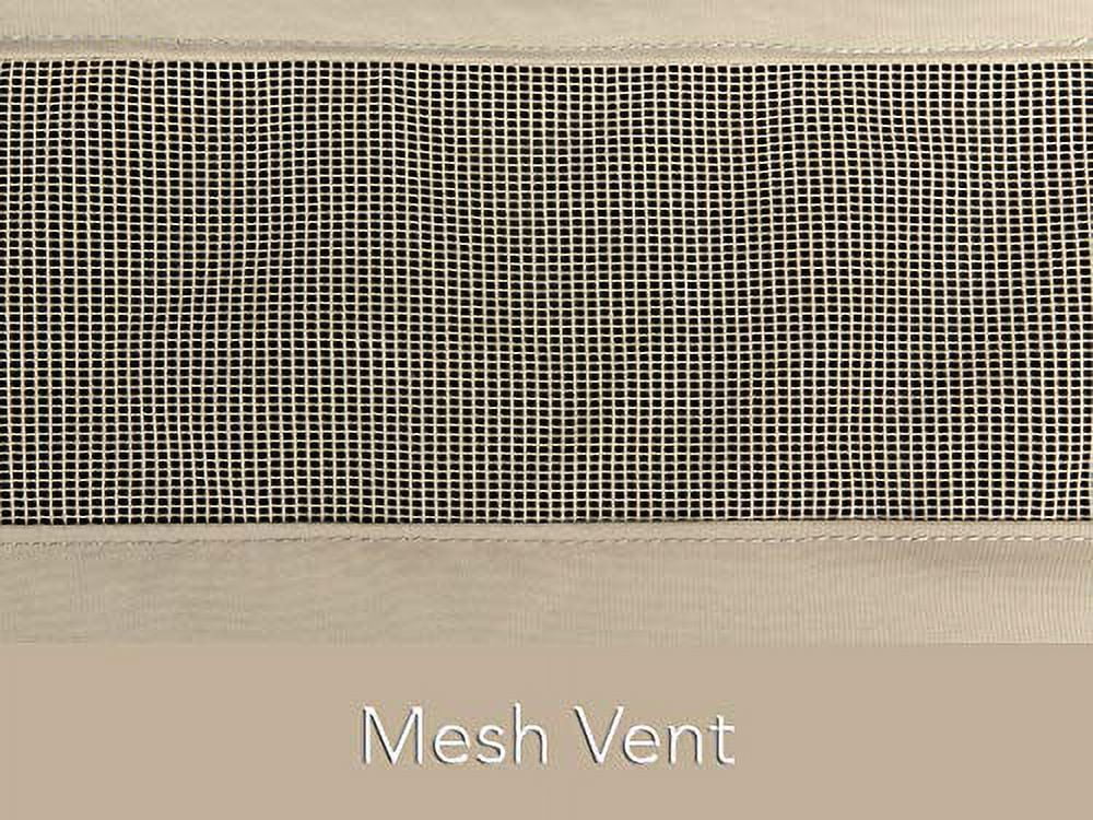 Covermates Rectangular Accent Table Cover - Heavy-Duty Polyester, Weather Resistant, Covered Mesh Vent, Patio Table Covers-Ripstop Grey