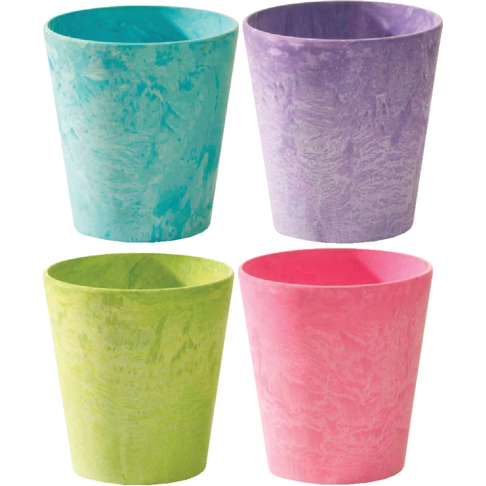 1PACK Novelty 5 in. Bright Cache Planter (Assorted Colors)