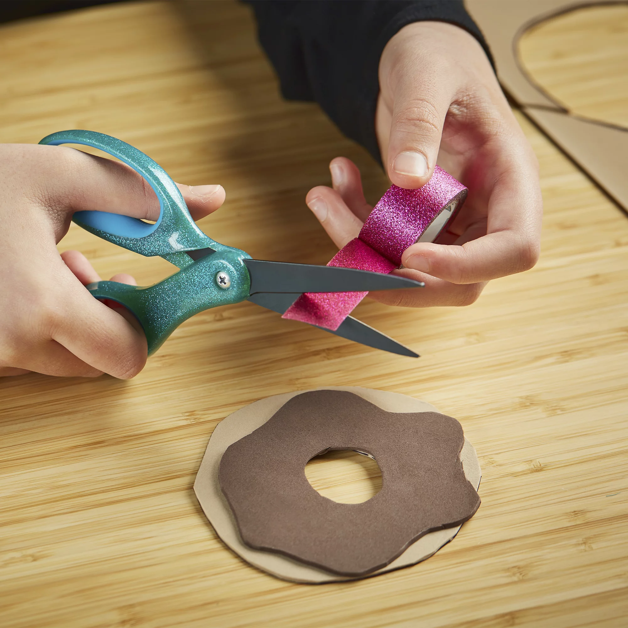 Fiskars Sparkle Non-stick Softgrip Student Scissors 7 in., Assorted Colors