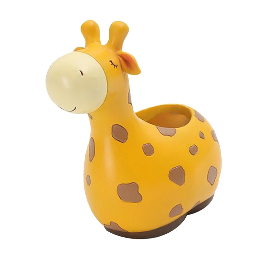Cute Resin Animals Succulent Planter Cactus Flow Window Box - Giraffe