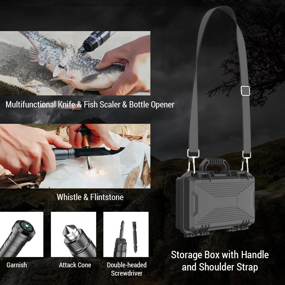 Camping Folding Shovel with Survival Axe Set Portable Emergency Multitool for Outdoor Hiking