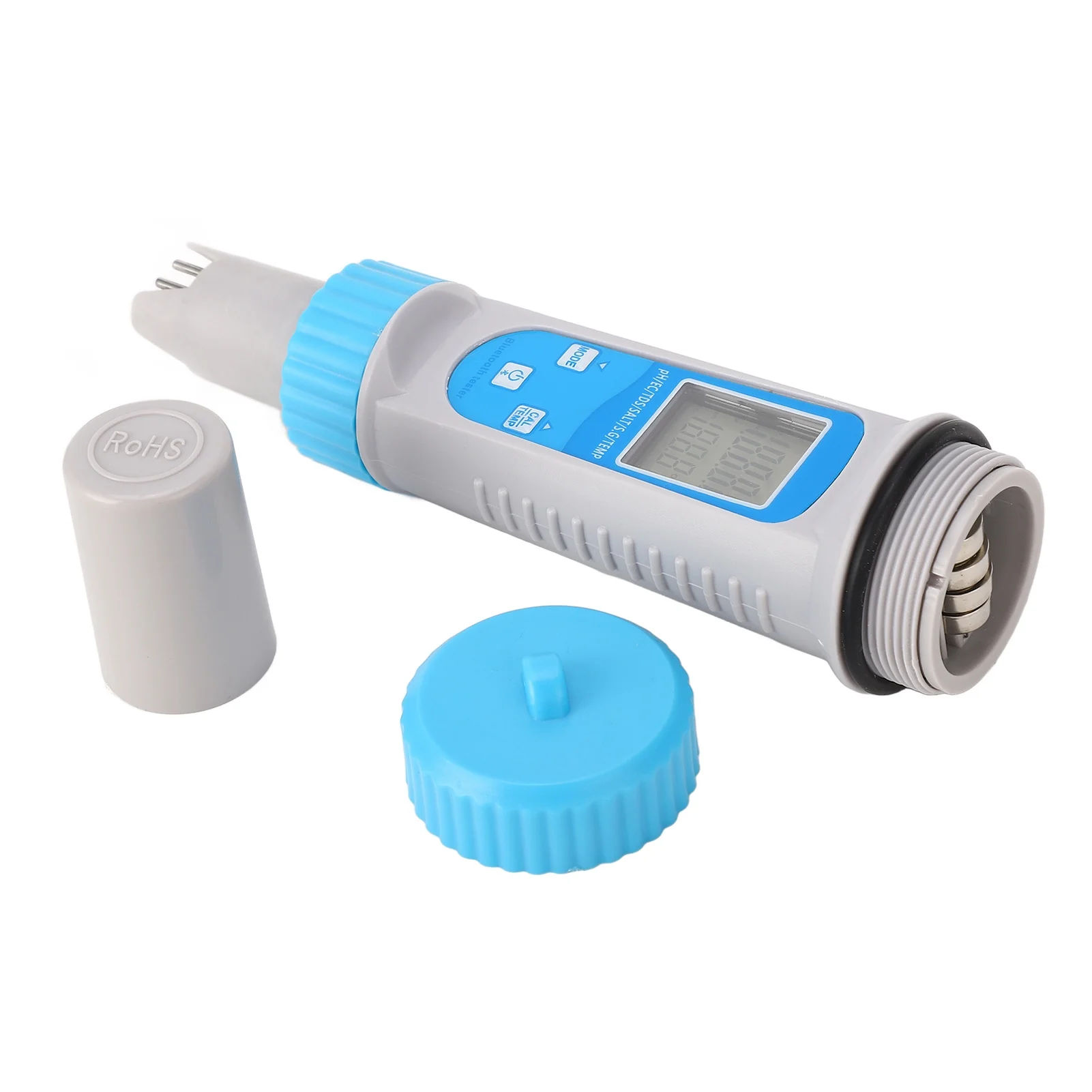 Uadme Digital Tester Pen, Smart Water Quality Tester, Multifunctional Bluetooth PH EC TDS SALT SG TEMP Test Meter