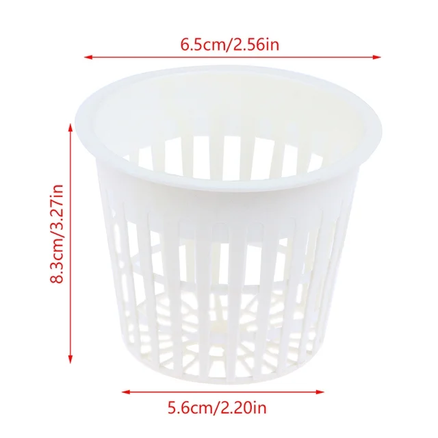 Hydroponic Orchids Planting Mesh Pot Soilless Net Basket Slotted Colonization Container  3-Inch  Set of 10  Durable and Convenient for Growing Orchids
