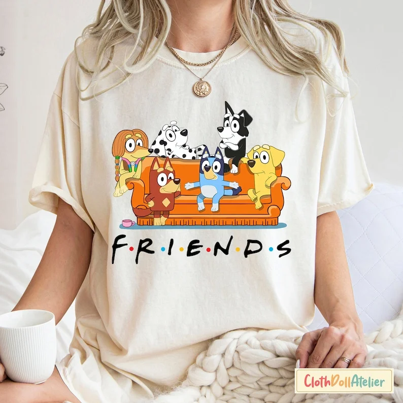 Bluey Friends shirt, Bluey gift Shirt, Bluey Family Shirt, Bluey Shirt, Bluey gift, Bluey Birthday Gift