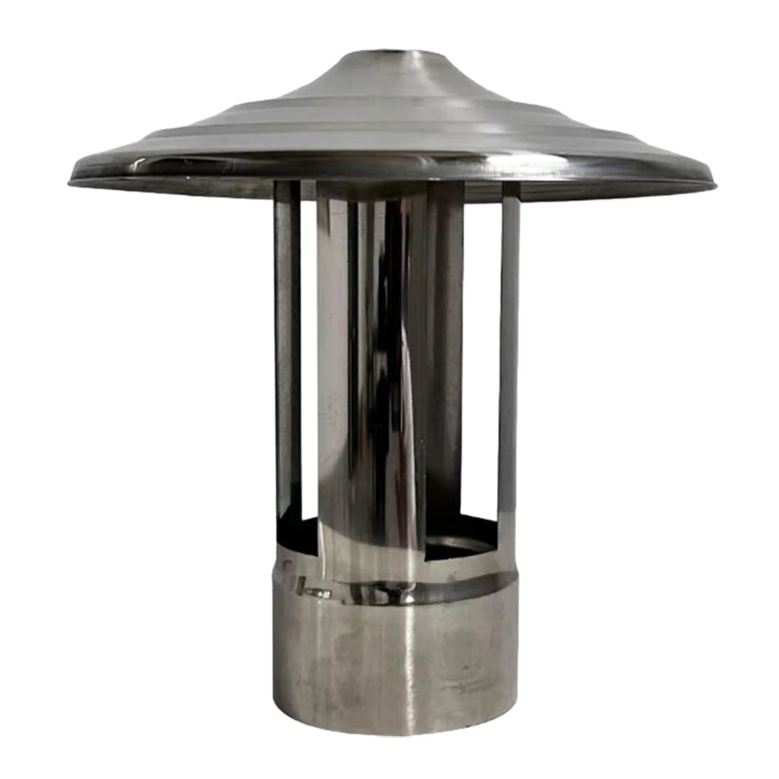 perfk Chimney Cap Pipe Cap Heating Cool Air Vent Rainproof Fireplace Roofs .3cm