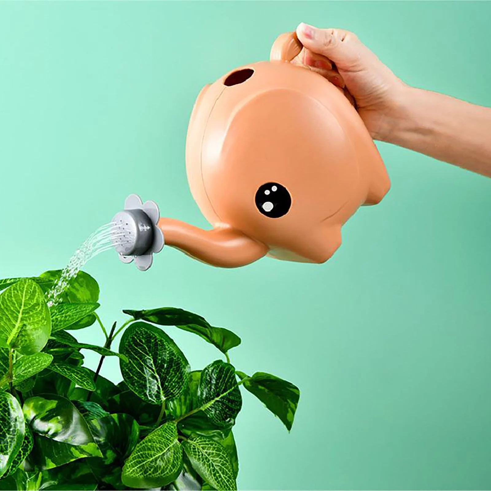 Small Elephant Watering Can Blue Pink Cartoon Children Watering Can 1.5 Liters 2.5 Liters Watering Pot Gardening Tool Shower Utility Tool