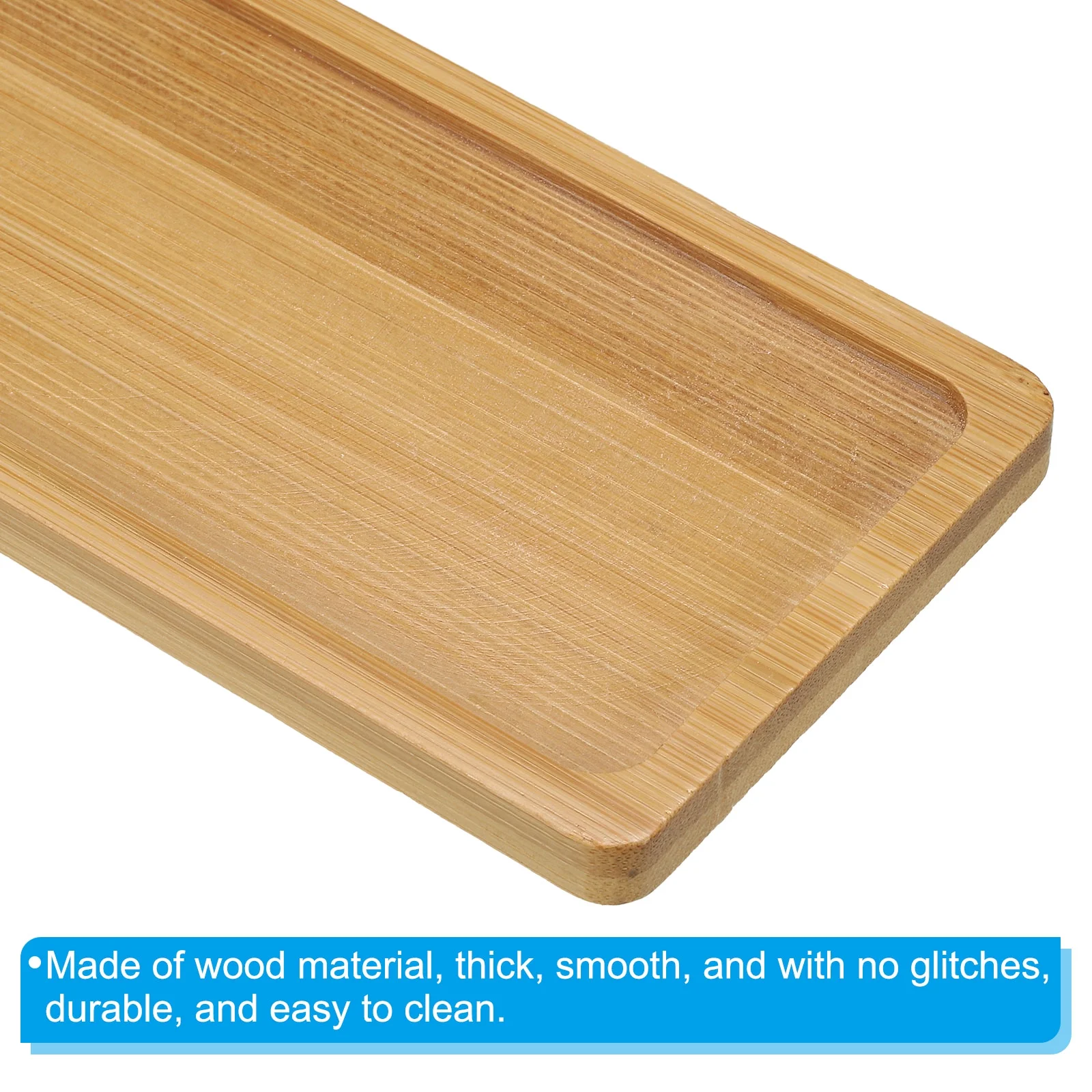 Uxcell Wood Saucer, 10.5 x 3 Inch Oval Mini Plant Tray Flower Pot Succulent Pot Tray